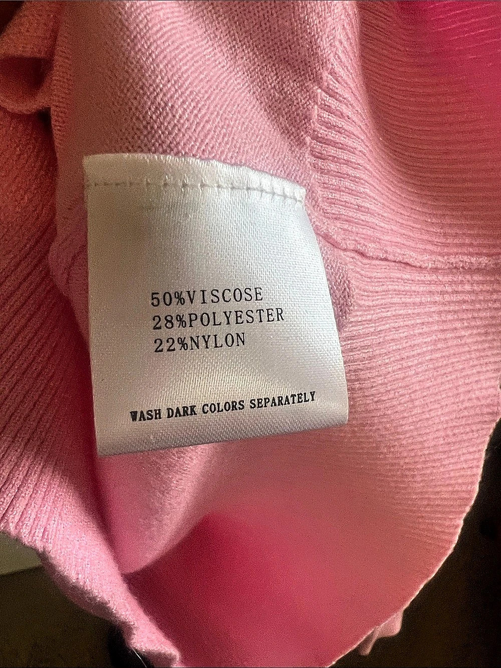 Pink Button-Front Sweater Size Medium - Picture 4 of 6